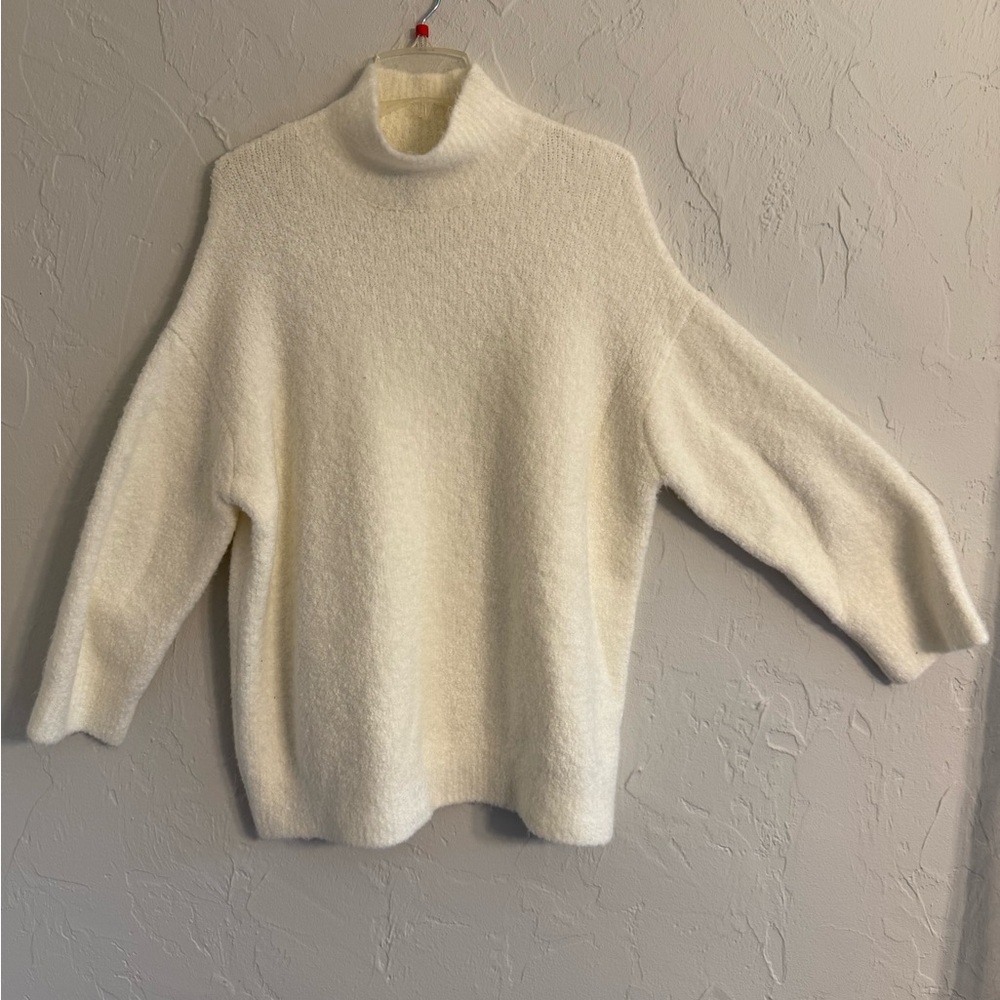 Elegant Cream Turtleneck Sweater